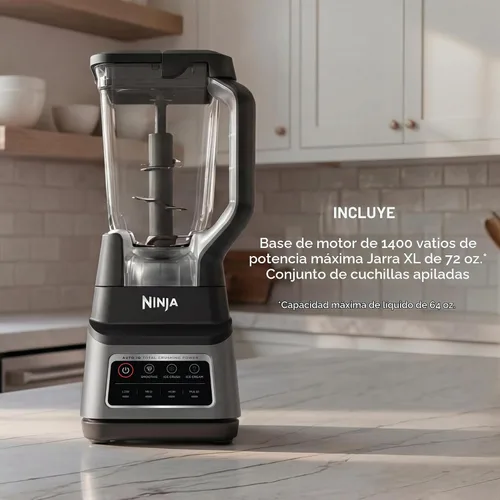 Vista 8 de Ninja Licuadora Professional Plus, Auto-iQ, 1400W, jarra de 72 onzas