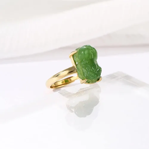 Vista 5 de Base de anillo ajustable de plata de ley 925 para anillo de piedra irregular de 0.276 x 0.551 in, ajuste en blanco, fabricación de joyas, regalo