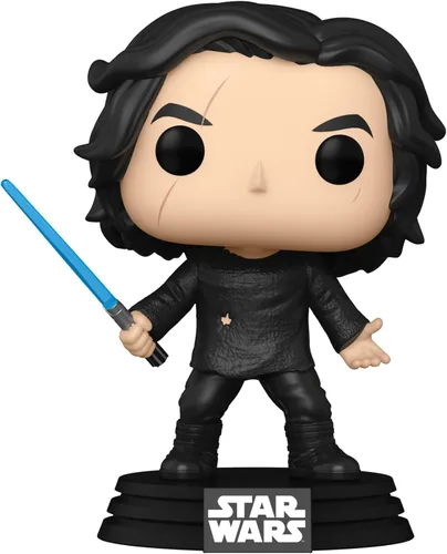 Vista 3 de Funko POP Star Wars: Rise of Skywalker - Ben Solo con cabezal de vinilo de sable azul, multicolor, estándar (51480)