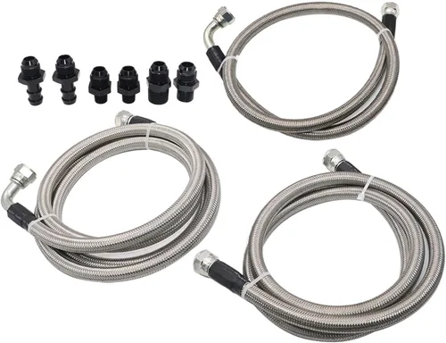 Vista 2 de Priprilod Kit de líneas de refrigeración de transmisión manguera resistente compatible con Dodge Ram 47RE 1996 1997 1998 1999 2000 2001 2002