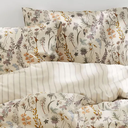 Vista 4 de Nayoroom - Juego de funda de edredón con diseño floral vintage, tamaño Beige Floral