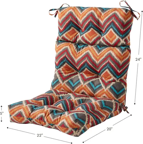 Vista 36 de Greendale Home Fashions Aloha - Cojín para silla de respaldo alto para exteriores de 44 x 22 pulgadas