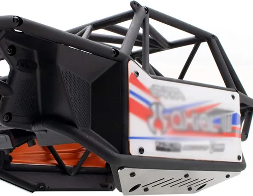 Vista 4 de LICHIFIT KYX - Placas de guardia de chasis de acero inoxidable para Axial Capra UTB RC Repuestos de Coche