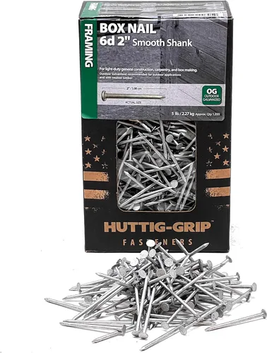 Vista 13 de Huttig-Grip - Uñas de caja de 2-1/2 pulgadas, tamaño 8D, acabado galvanizado para exteriores, paquete de 125 uñas de 1 libra