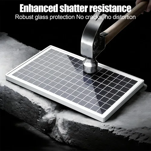 Vista 6 de SOLPERK Kit de panel solar de 10 W 12 V, cargador de batería solar impermeable + controlador MPPT inteligente + soporte de montaje ajustable