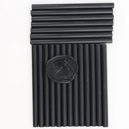 Vista 9 de 20pcs pegamento pistola cera sello palos para invitaciones de boda, sellado de letras sobre - negro