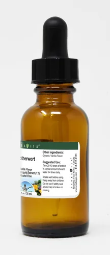 Vista 2 de Motherwort - Extracto líquido de glicerita (1:5), sabor a vainilla (1 oz, ZIN: 517169), paquete de 3