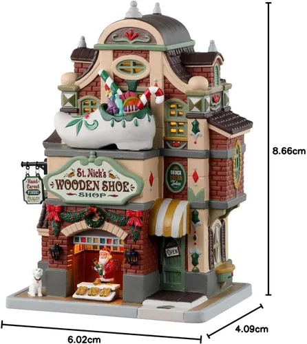 Vista 4 de Lemax Colección Village St. Nick's - Zapatería de madera