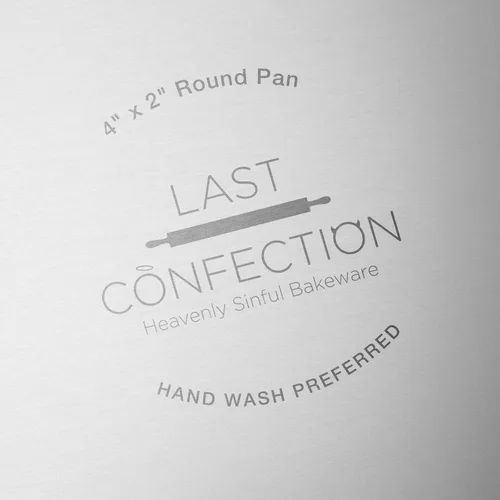 Vista 4 de Last Confection 4 moldes redondos de 2 pulgadas, juego de 2 moldes de aluminio anodizado para tartas