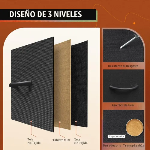 Vista 8 de WLIVE - Soporte de TV con cómoda en negro para TV de 45, 50, 55 pulgadas, centro de entretenimiento con luces LED y estación de carga, cómoda con 8
