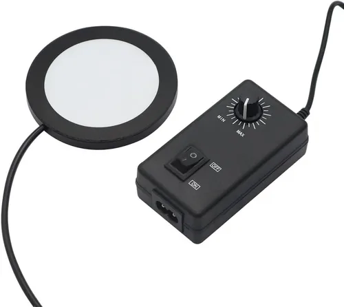Vista 2 de Kit de accesorios para microscopio Anillo ajustable Fuente de luz inferior LED Microscopio Retroiluminación Lámpara iluminadora para industria