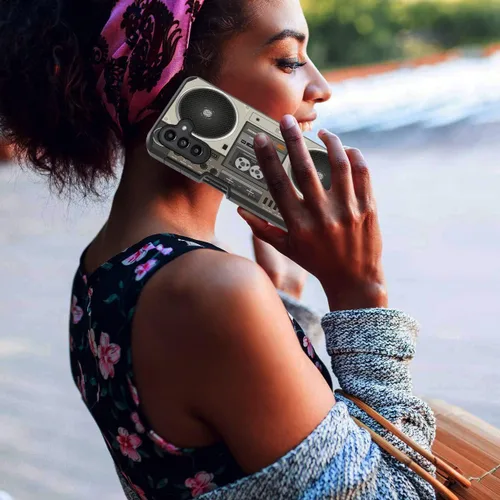 Vista 5 de Funda protectora para Samsung Galaxy A14 5G, policarbonato duro híbrido y silicona suave de doble capa a prueba de golpes para Samsung Galaxy A14 5G