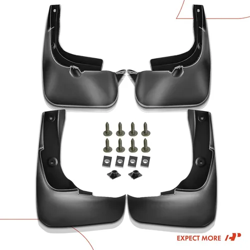Vista 8 de A-Premium Juego de 4 unidades de guardabarros con accesorios compatibles con Lexus RX350, RX450H, clase RX, 2010-2015, pedal sin llave, delantero