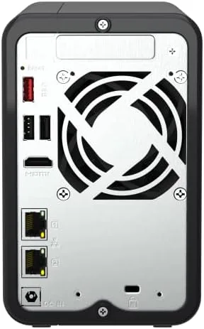 Vista 8 de QNAP TS-264-8G-US NAS de escritorio de alto rendimiento de 2 bahías con procesador Intel Celeron Quad-Core, ranuras PCIe M.2 y conectividad de red