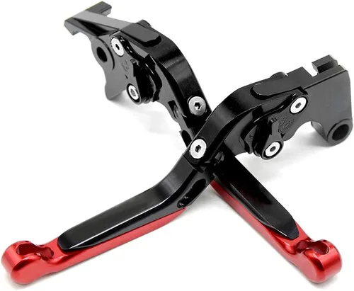 Vista 8 de Para Suzuki DL1000 V-Strom XT V Strom 2002-2022 2019 2020 2022 Accesorios de moto Maneta Frenos Palancas de embrague Vstrom DL 1000 XT (rojo)