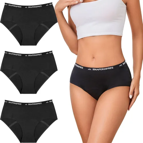 Vista 7 de Ropa interior para incontinencia para mujer, a prueba de fugas, 2.0, de alta absorción, a prueba de fugas, control de vejiga menstrual, calzoncillos