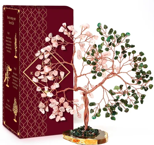 Vista 44 de Conjunto de árbol de cristal de 12 regalos únicos de cumpleaños para mujeres, hermana, mamá, decoración de oficina en el hogar, decoración