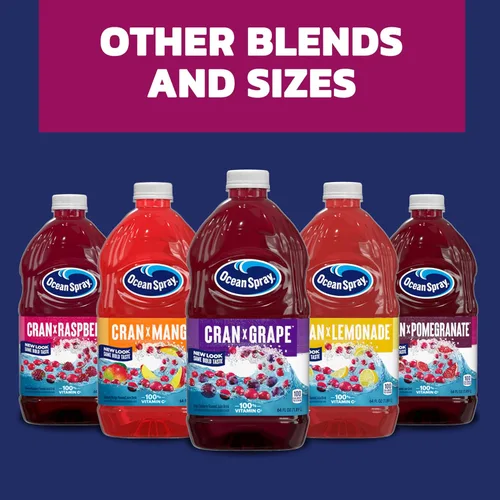 Vista 9 de Ocean Spray® Cran-Pomegranate™ Bebida de jugo de granada de arándano, botella de 64 onzas líquidas