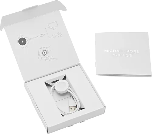 Vista 2 de Michael Kors Access - Cargador de reloj inteligente, color blanco (modelo: MKT0002) compatible con MKGO Gen 4, Gen 4 Runway, Gen 4 Sofie, Gen 5