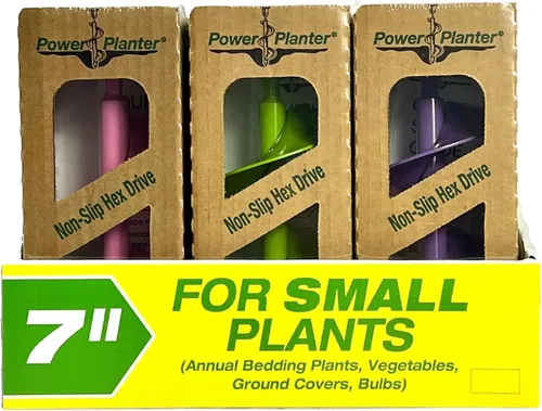 Vista 6 de Power Planter barrena de 3"x7" para almácigos y bulbos., Negro