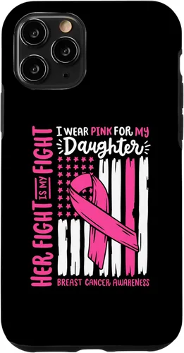 Vista 29 de Breast Cancer Flag I Wear Pink Daughter Her Fight My Fight Case for iPhone 16