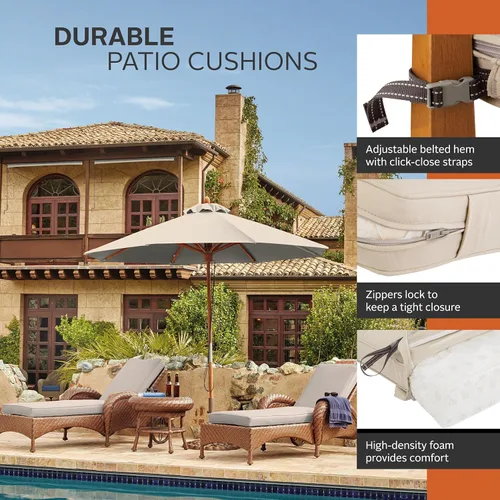 Vista 10 de Classic Accessories Montlake Chaise - Funda para cojín, espuma y funda extraíble