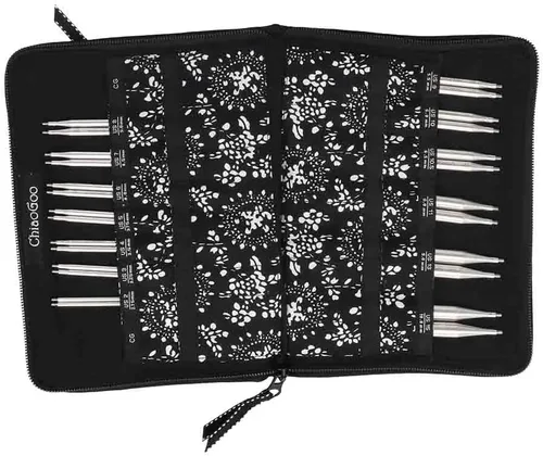 Vista 5 de ChiaoGoo Twist Red Lace - Juego de agujas de tejer de acero inoxidable intercambiables 5 pulgadas Juego de Punta, Pequeño