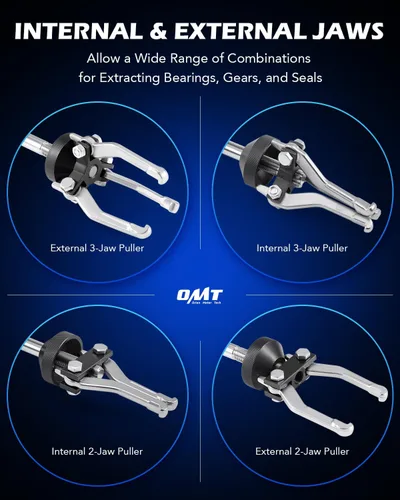 Vista 4 de Orion Motor Tech - Juego de martillo deslizante y extractor de 9 vías interno/externo, tiradores de bujes, ejes axiales de rueda trasera