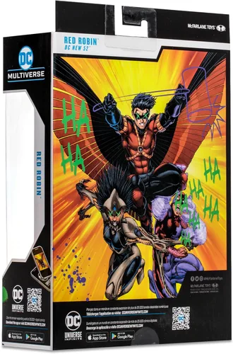 Vista 11 de McFarlane Toys - DC Multiverse Red Robin (Jokerized) Gold Label, figura de acción de 7 pulgadas
