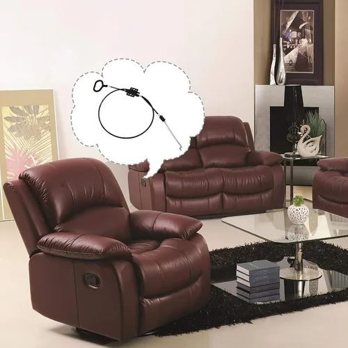 Vista 2 de Nonley Cables reclinables para sofá, paquete de 2 cables de liberación de sofá, piezas de repuesto para sillón reclinable, anillo D, asa de tirar