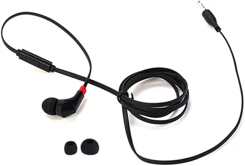 Vista 2 de Auriculares mono para teléfonos Galaxy A03s A13 A14 A23 5G – Auriculares con micrófono con cable de 0.138 in de un solo auricular manos libres M1X