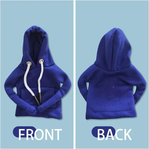 Vista 5 de Funda para palanca de cambios de automóvil, sudadera con capucha de moda, perilla de palanca de cambios cálida para invierno, camisa de suéter