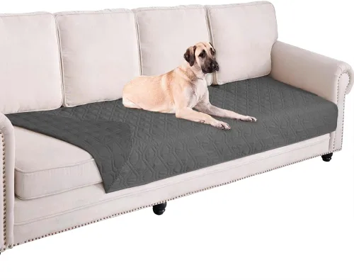 Vista 27 de Ameritex - Manta impermeable para cama de perro, manta reversible para muebles, cama, sofá (30 x 70 pulgadas, color chocolate y beige)