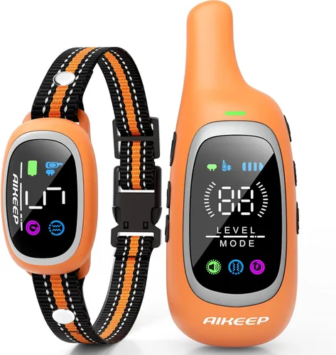 Vista 9 de Collar de Choque para Perros 2 en 1 y Collar Anti-Ladridos para Perros – Collar de Entrenamiento para Perros de 3300 Pies con Control Remoto, Collar