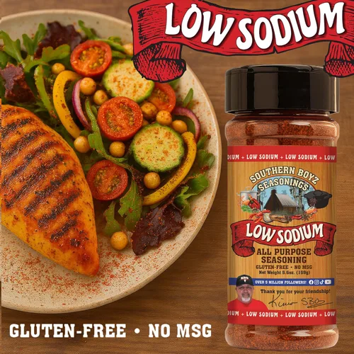 Vista 4 de Southern Boyz - Condimento criollo cajún multiusos bajo en sodio, coctelera de 5.6 onzas (sin mezcla MSG)