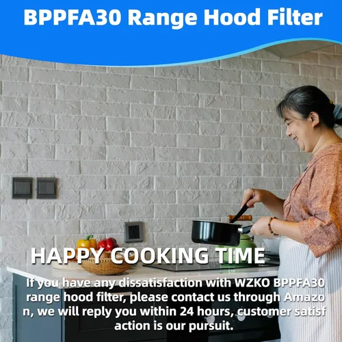 Vista 6 de BPPFA30 - Filtro de grasa de repuesto para campana extractora Broan, filtro de ventilación de campana extractora de aluminio, 5 capas, ventilador