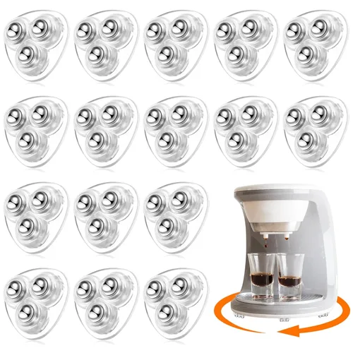 Vista 43 de Honoson 24 ruedas giratorias autoadhesivas para electrodomésticos, deslizadores de electrodomésticos para electrodomésticos, ruedas universales