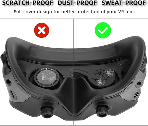 Vista 4 de Tapa protectora de lente para DJI Goggles 3 Funda protectora de silicona para DJI Avata 2 Gafas 2/3 Accesorios