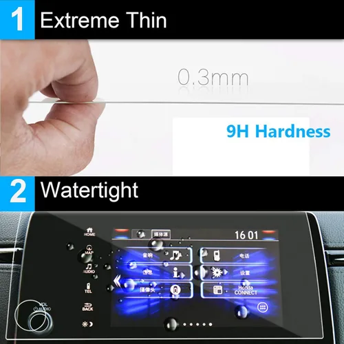 Vista 3 de TTCR-II Protector de pantalla para Honda CRV EX EX-L Touring Pantalla de navegación de 7 pulgadas 2017-2022, para Honda CRV Protector de pantalla