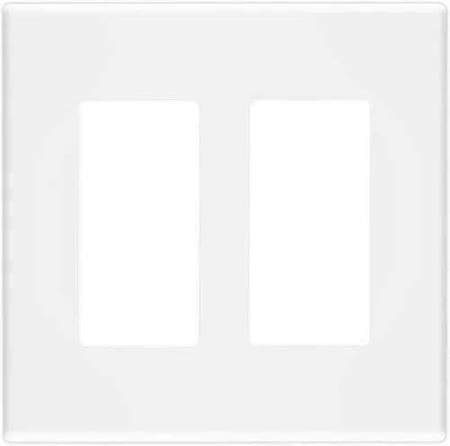 Vista 16 de Placas decorativas de pared de 2 segmentos sin tornillos, cubierta de placa frontal termoplástica irrompible para interruptor de toma de receptáculo