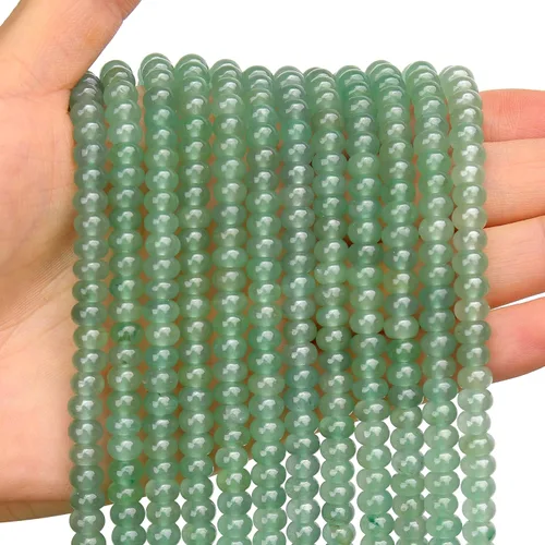 Vista 31 de BONNY BOXX 1 hebra (150 piezas) Cuentas naturales de turquesa africana de 2 * 4 mm, cuentas de disco de ábaco de piedra natural, cuentas sueltas