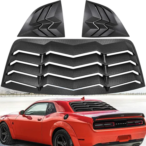Cubiertas para parabrisas trasero y lateral para Dodge Challenger 2008 2009 2010 2012 2013 2014 2015 2016 2017 2018 2019 2020 2021 2022 2023 estilo