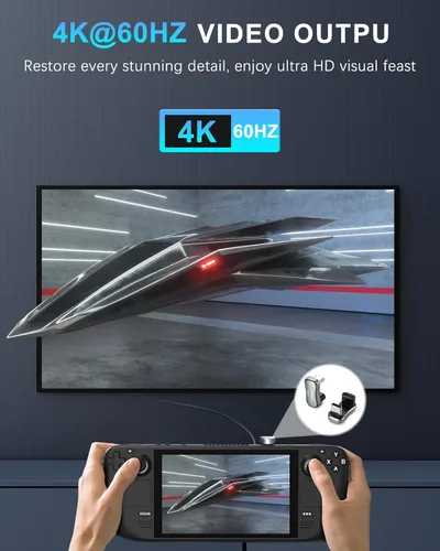 Vista 3 de MoKo Adaptador USB C de 180 Grados Paquete de 2, Adaptador Conector USB-C Macho a USB-C Hembra en Forma de U con PD 140W/20 Gbps, Adaptador Extensor