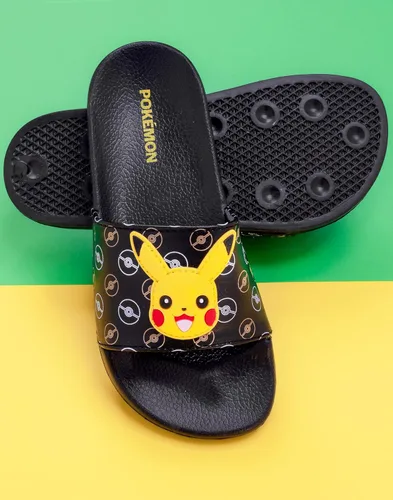 Vista 4 de Pokemon Sliders Chicos Niños Pikachu Sandalias Playa Ducha Chanclas