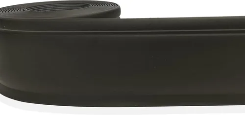 Vista 11 de Proflex - Base de pared de vinilo negro de 2-1/2 pulgadas x 20 pies, moldura de base de pared con adhesivo superfuerte para despegar y pegar, base