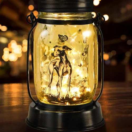 Vista 46 de kyoryuger Paquete de 2 faroles solares de gatos, regalos de Navidad para amantes de los gatos, mujeres, mamá, abuela, farol conmemorativo, estaca