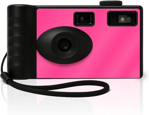 Vista 12 de LENSY Cámara digital sin pantalla, cuatro filtros integrados, recargable, 8 mp, ligera, sin enfoque, flash automático, fácil de usar, reutilizable