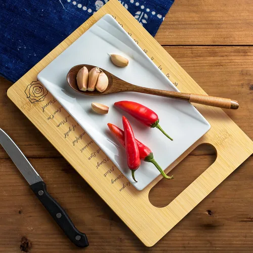 Vista 4 de Regalos para mamá de hija e hijo, regalos de cumpleaños para mamá, tabla de cortar de madera personalizada para mamá, regalos de cumpleaños