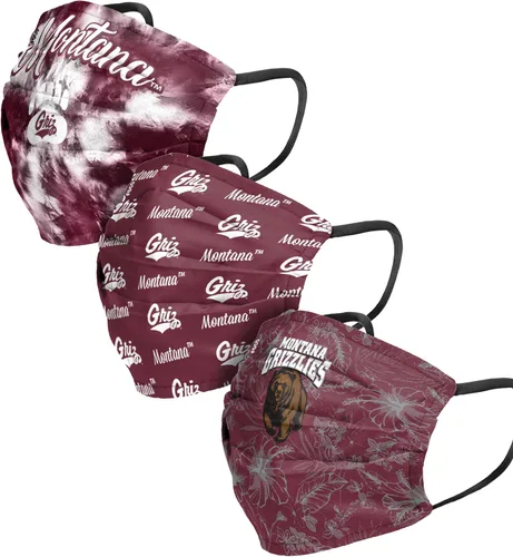 Vista 10 de FOCO - Cubrebocas reutilizable y lavable con logo del equipo NCAA para el partido