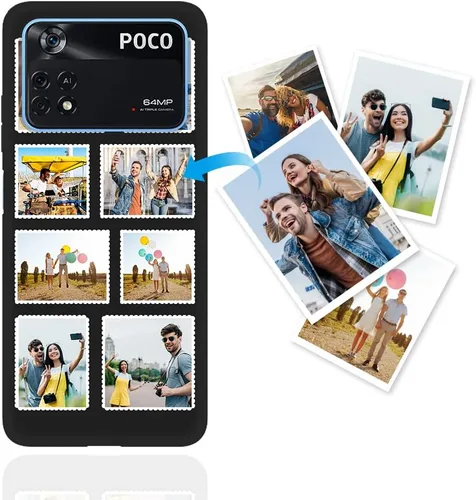 Vista 7 de Funda de teléfono personalizada para Xiaomi Poco M4 Pro [NO para Poco M4 Pro 5G], funda de teléfono con foto, funda protectora de TPU suave, funda